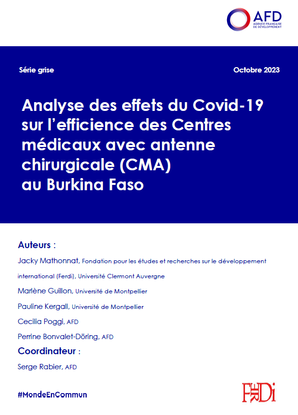 Analyse des effets du Covid19 sur l’efficience des Centres médicaux